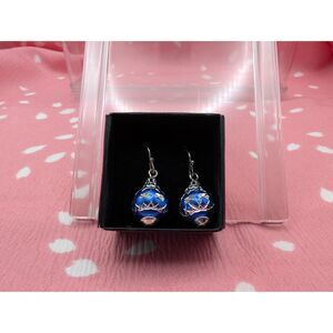 Blue Ornament Earrings - Avon